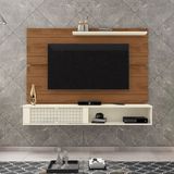 Painel Para Tv Até 75 Polegadas Home Suspenso Dom 1.8 Cinamomo Mel/off White