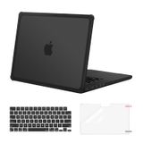 Capa Mosiso Compatível Com Macbook Pro De 14 Polegadas Preta