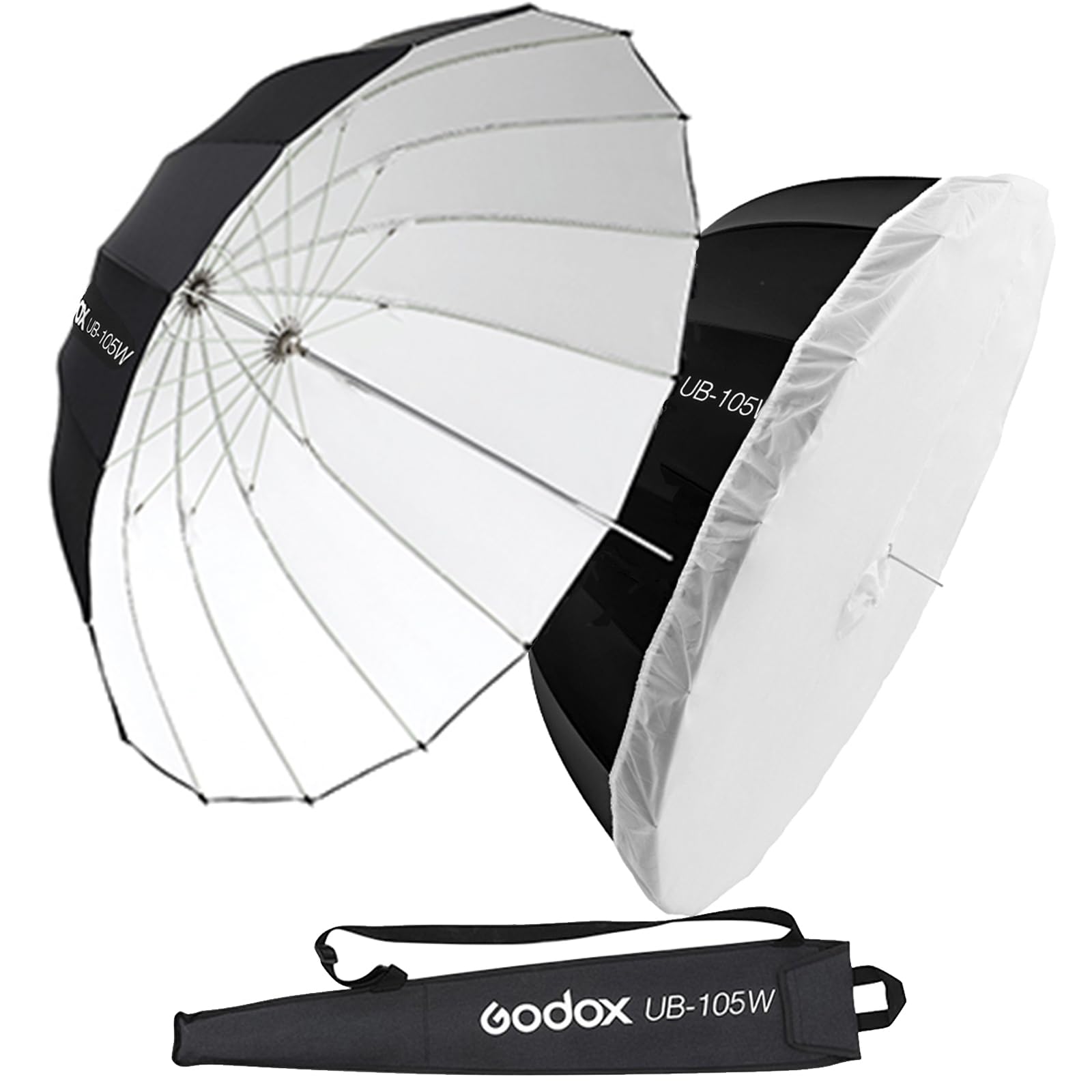Guarda-chuva Reflexivo Godox Ub-105w 105cm Com Tampa De Difusor