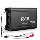 Amplificador Marítimo Pyle De 4 Canais 600w Max À Prova D&#39;água Ip-x6