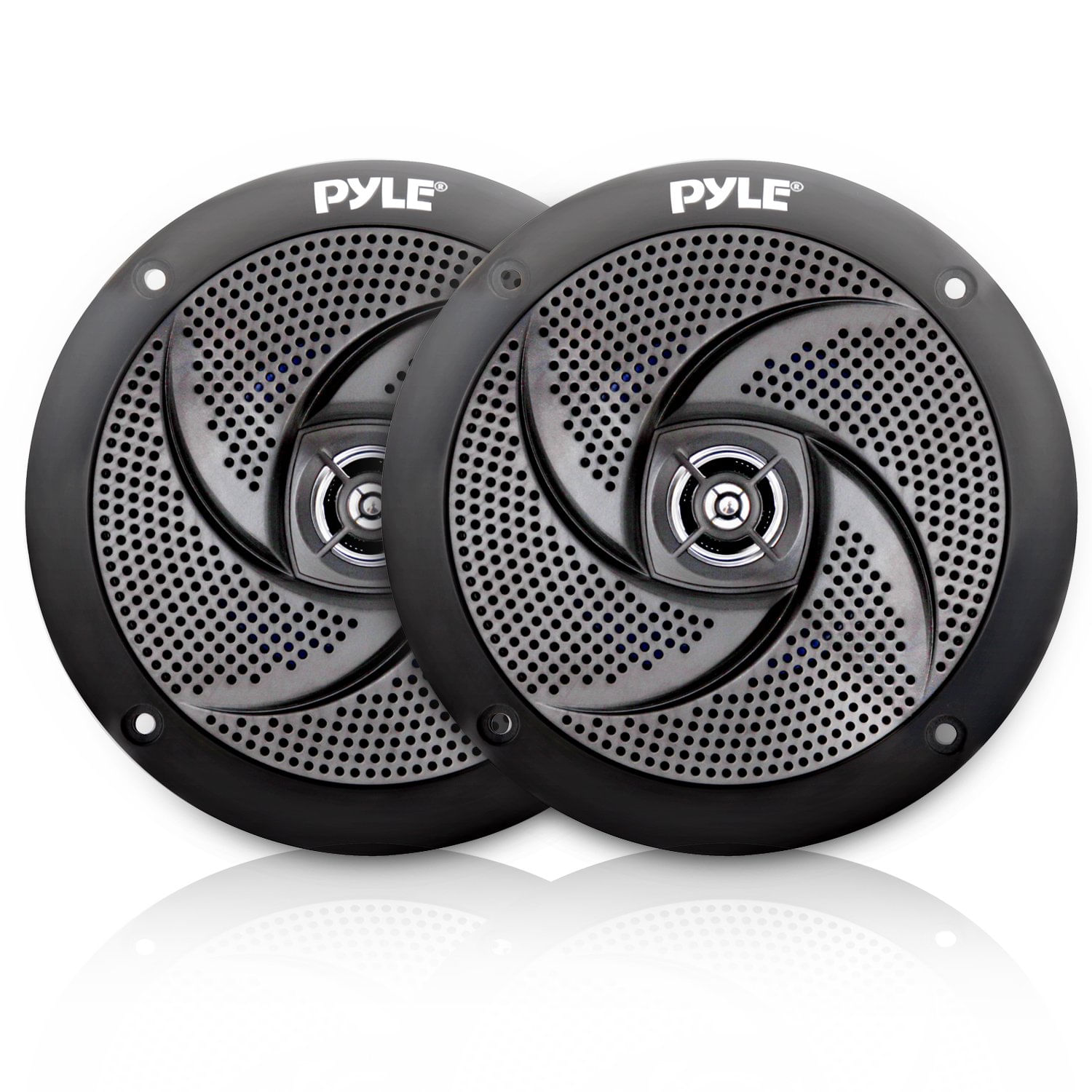 Alto-falantes Marinhos Pyle Low-profile Waterproof 100w 4 Polegadas De 2 Vias