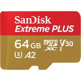 Cartão De Memória Sandisk Extreme Plus 64gb Microsdxc Classe 10 U3