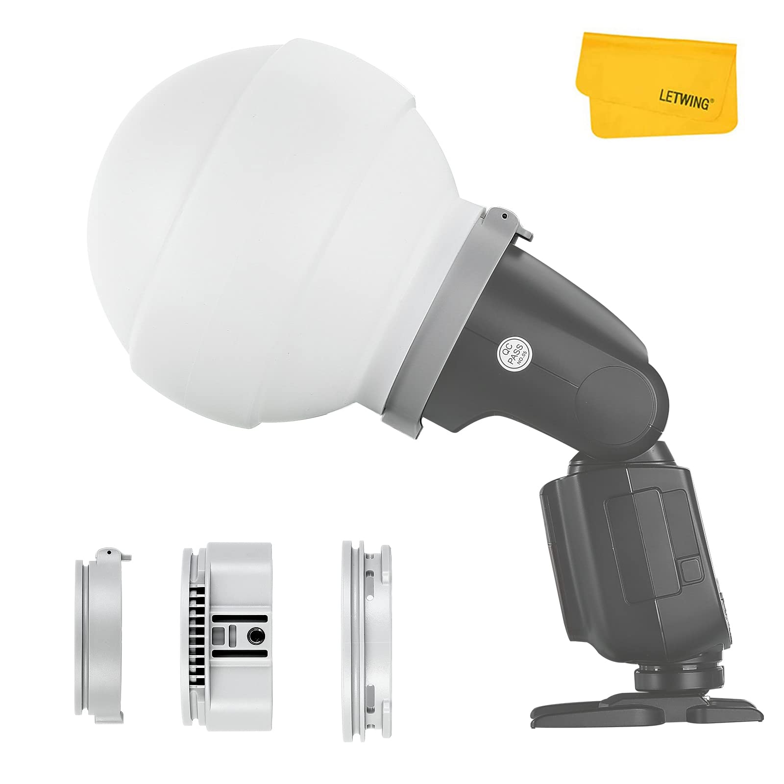 Diffusion Dome Godox Ml-cd15 Com 3 Adaptadores Para Luz De Flash