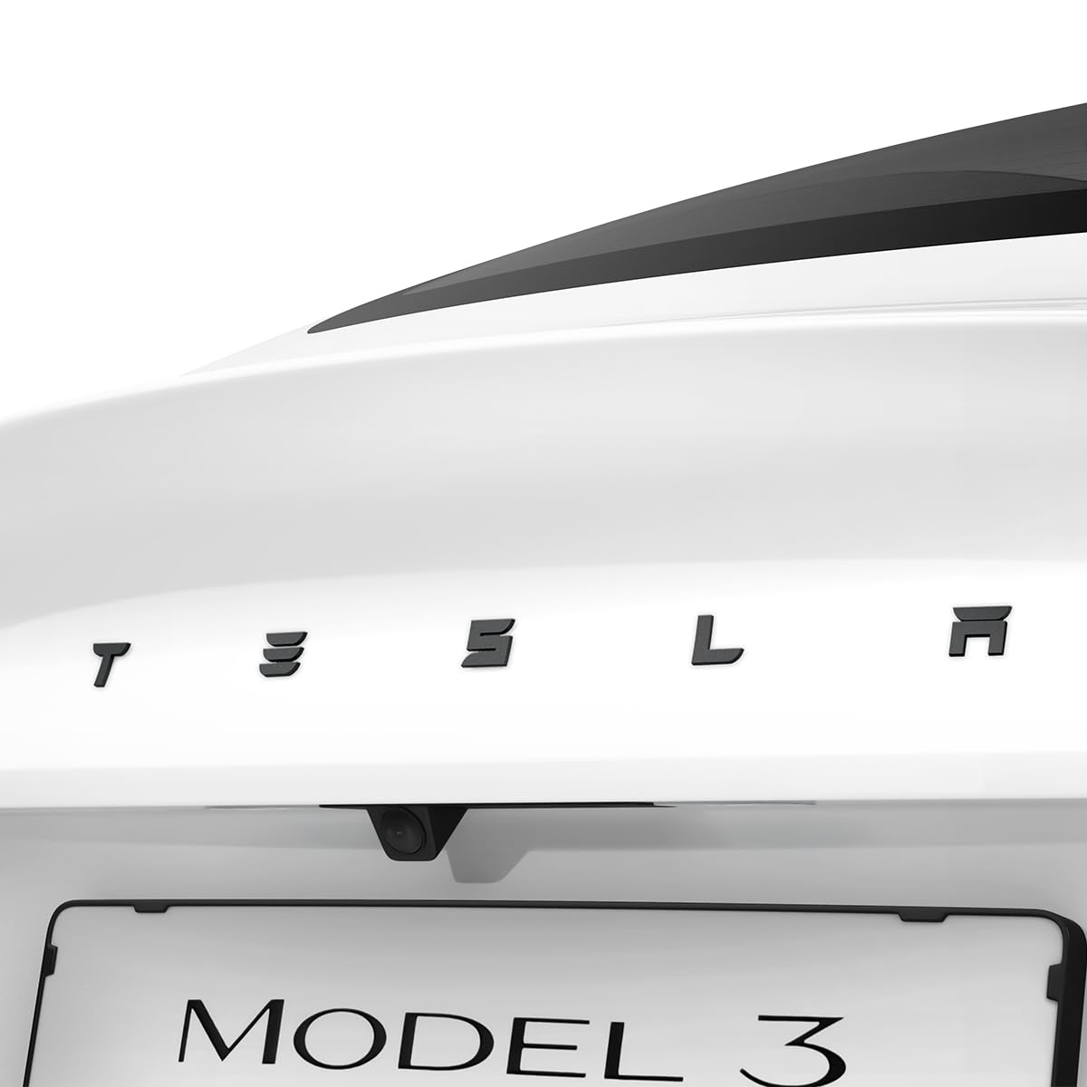 Capa Completa Do Logotipo Do Adesivo Spigen Rear Emblem Para Tesla Model 3