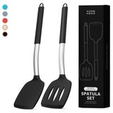 Conjunto De Espátulas Home Hero Silicone Com Alças Ergonômicas, 2 Peças