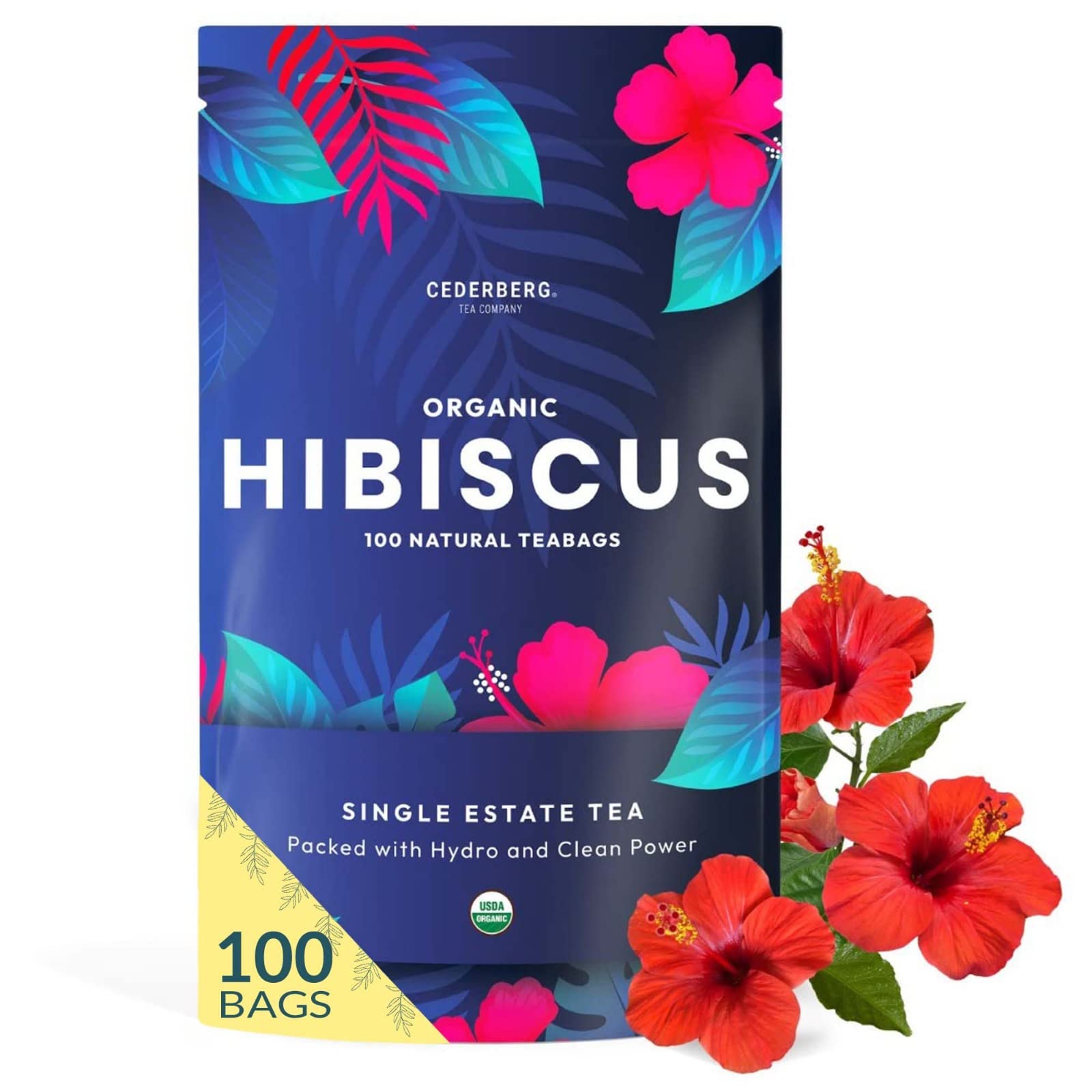 Tea Cederberg Tea Company Organic Hibiscus 100 Saquinhos De Chá