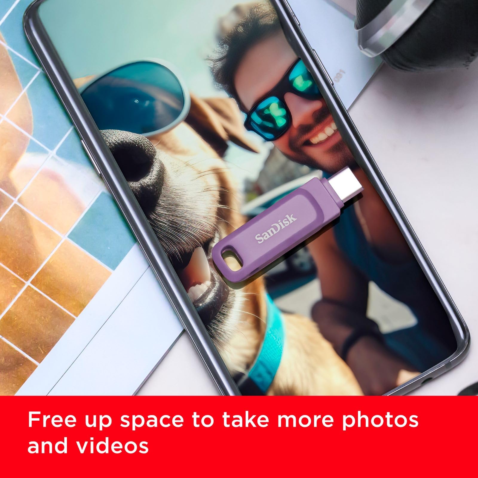 Unidade Flash Sandisk Ultra Dual Drive Go 128 Gb Usb Tipo C