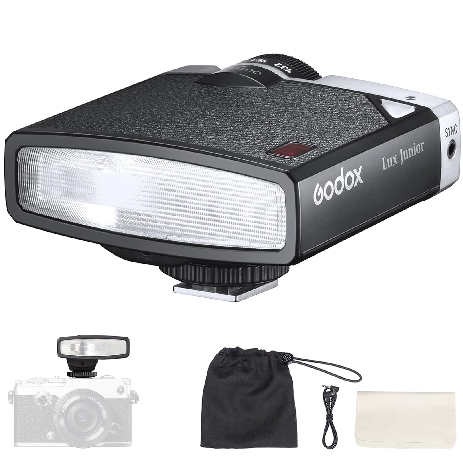 Câmera Flash Godox Lux Junior Retro Gn12 6000k Para Fujifilm