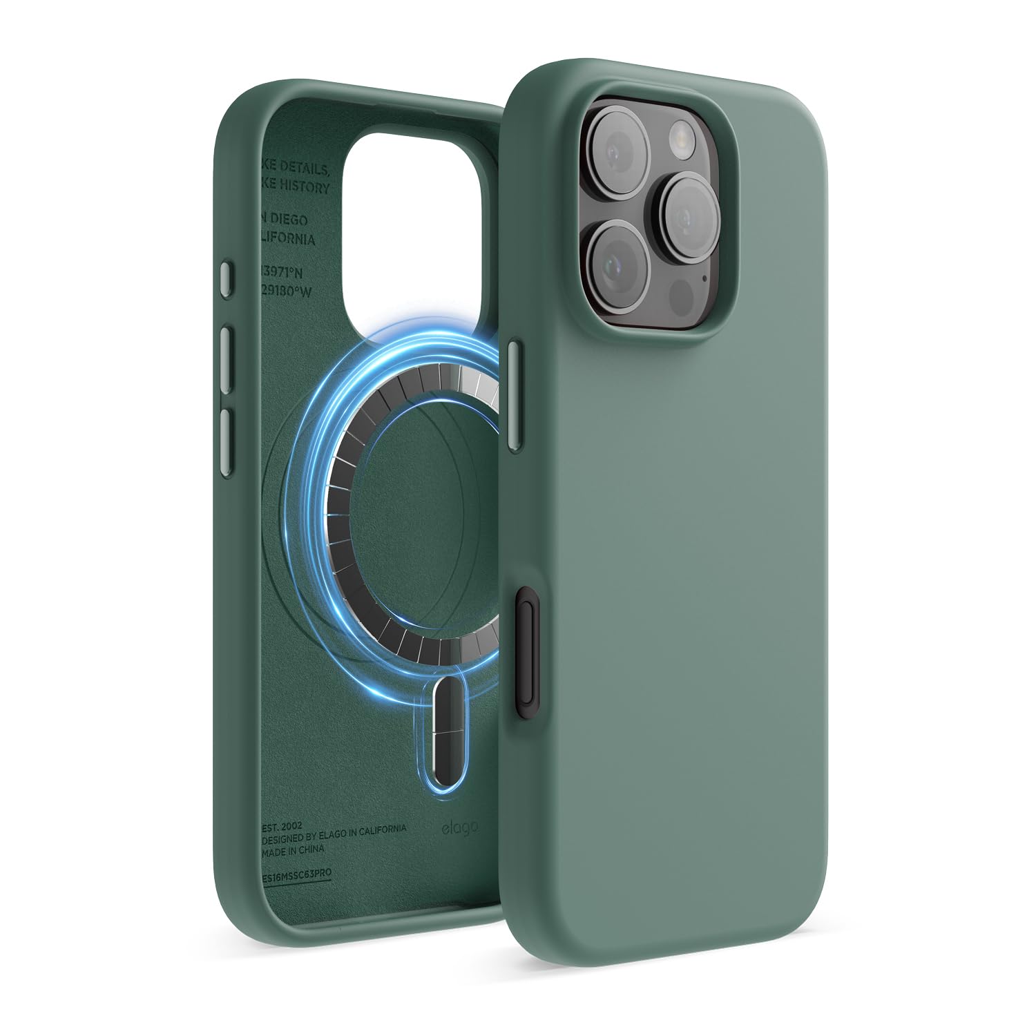 Capa Elago De Silicone Magnético Compatível Para Iphone 16 Pro 6.3"