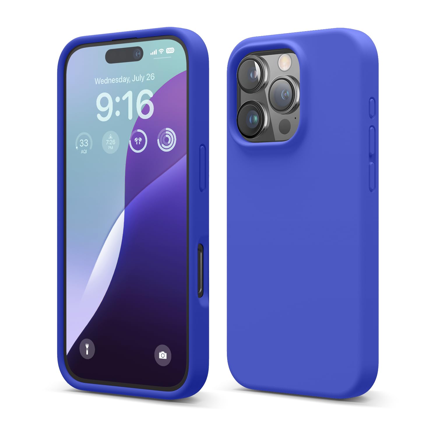 Capa Elago Compatível Com Iphone 16 Pro, Silicone Líquido, Azul