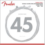 Cordas De Baixo Fender 7250 Em Aço Niquelado Redondo