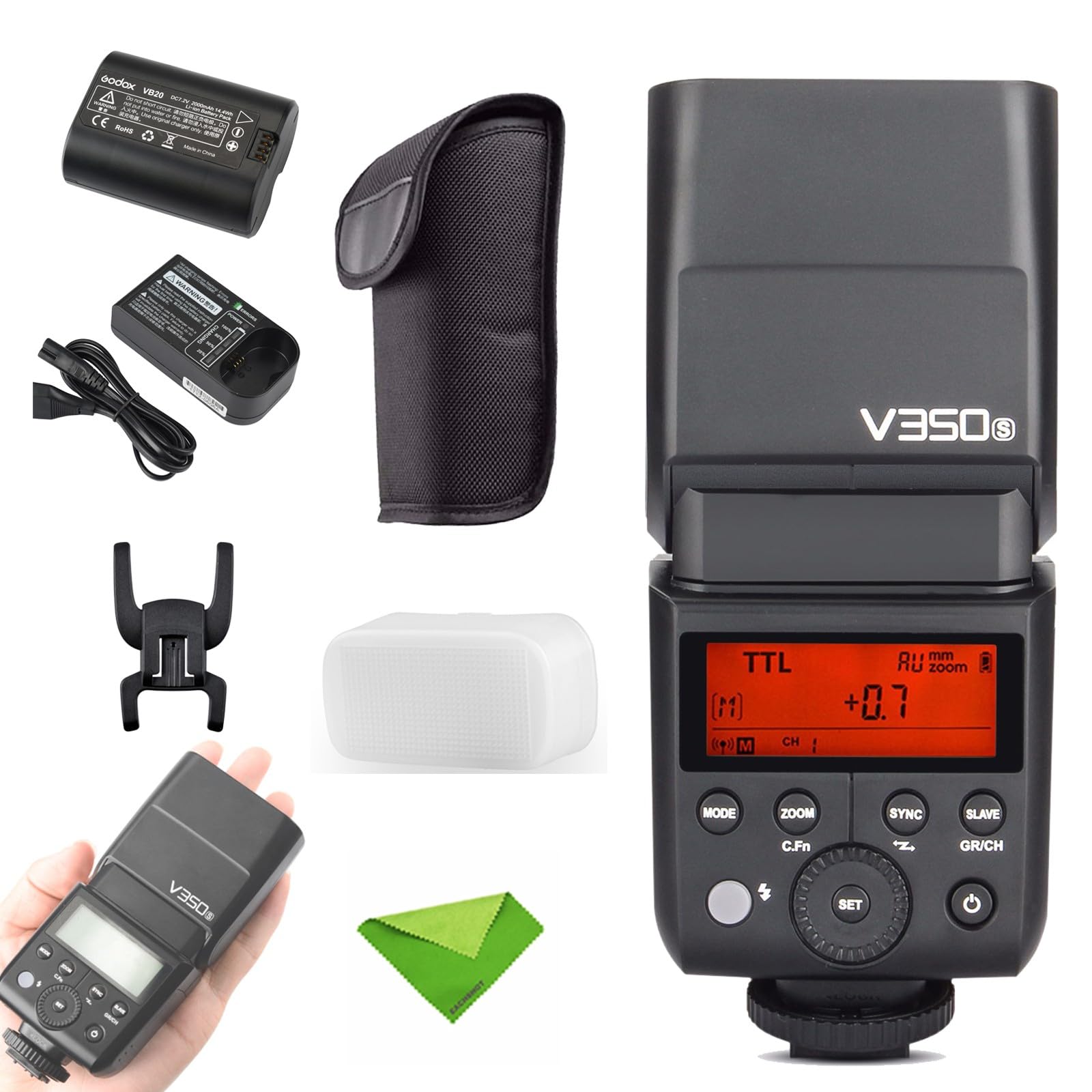 Câmera Flash Godox V350s Ttl Para Sony Com Bateria De 2000mah