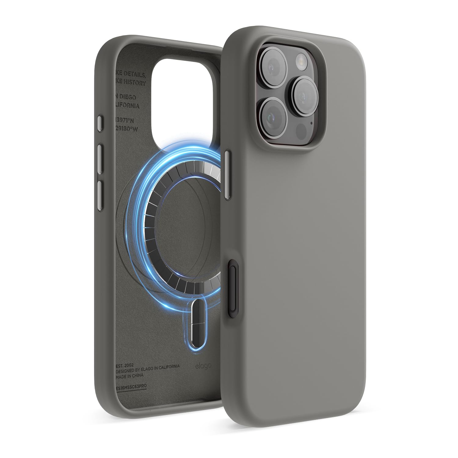 Capa Elago De Silicone Magnético Compatível Para Iphone 16 Pro 6.3