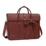 Bolsa Para Laptop Mosiso Pu Leather 15-15.6" Conversível Marrom