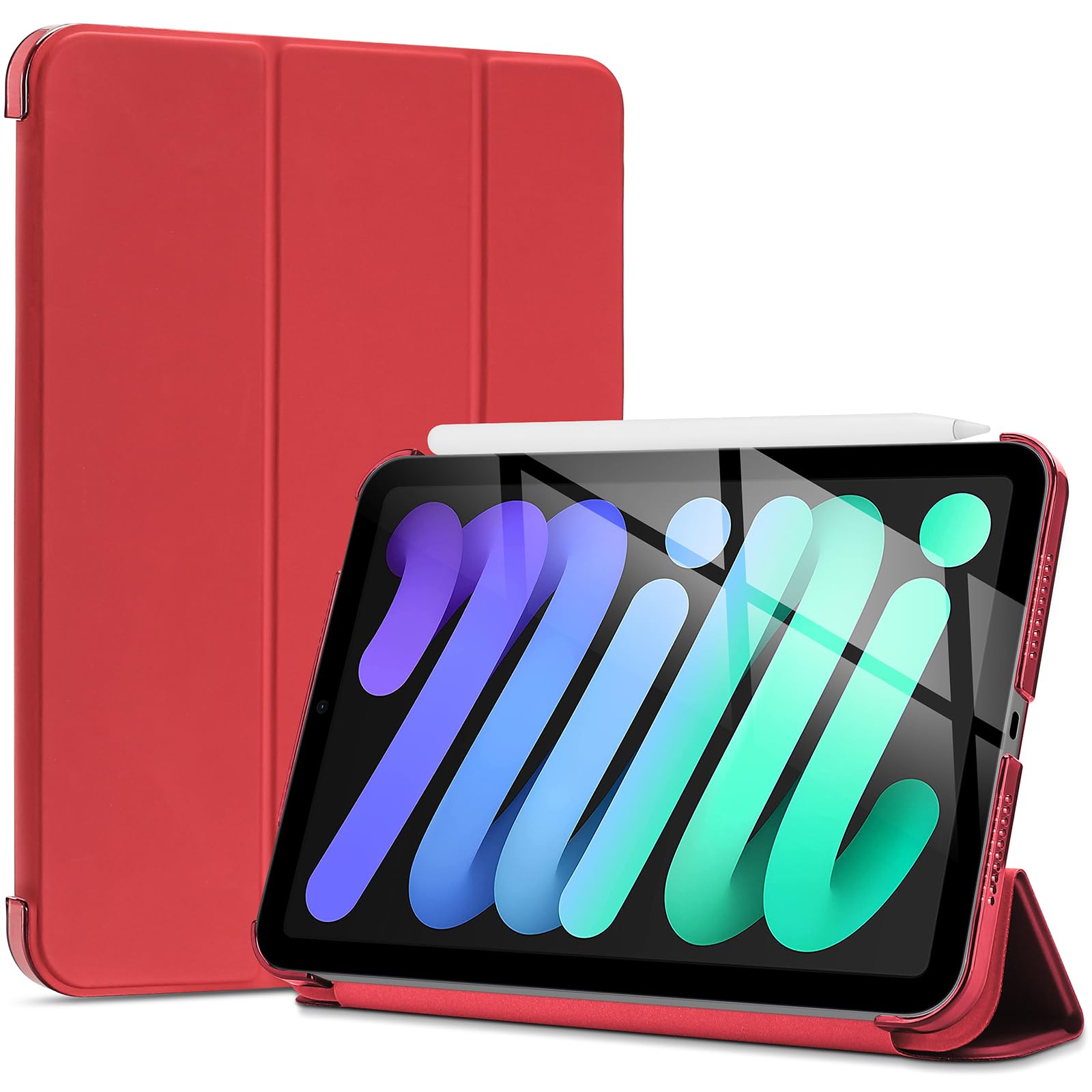 Capa Procase Smart Para Ipad Mini 8.3 De 7ª E 6ª Geração - Vermelha