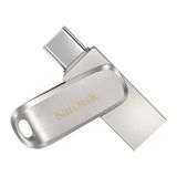 Unidade Flash Usb Sandisk 64gb Ultra Dual Drive Luxe Type-c