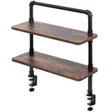 Prateleira De Mesa Vivo Clamp-on Premium 60cm Industrial Pipe