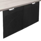 Saia De Mesa Vivo Desk-skirt-30 Preta 76x38cm Com Cable Managem