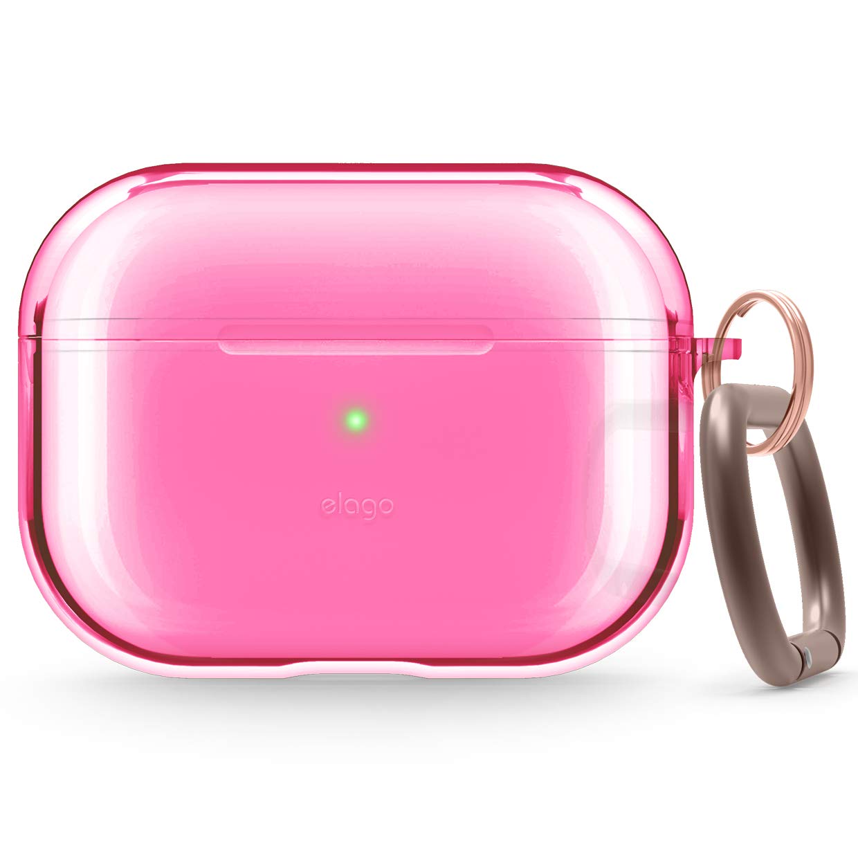 Capa Elago Compatível Com Airpods Pro Clear Tpu Rosa Neon