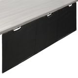 Saia De Mesa Vivo Desk-skirt-60 Under Desk Privacy Preta 60cm