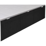 Saia De Mesa Vivo Desk-skirt-71 Preta 180cm Com Gerenciamento De Cabos
