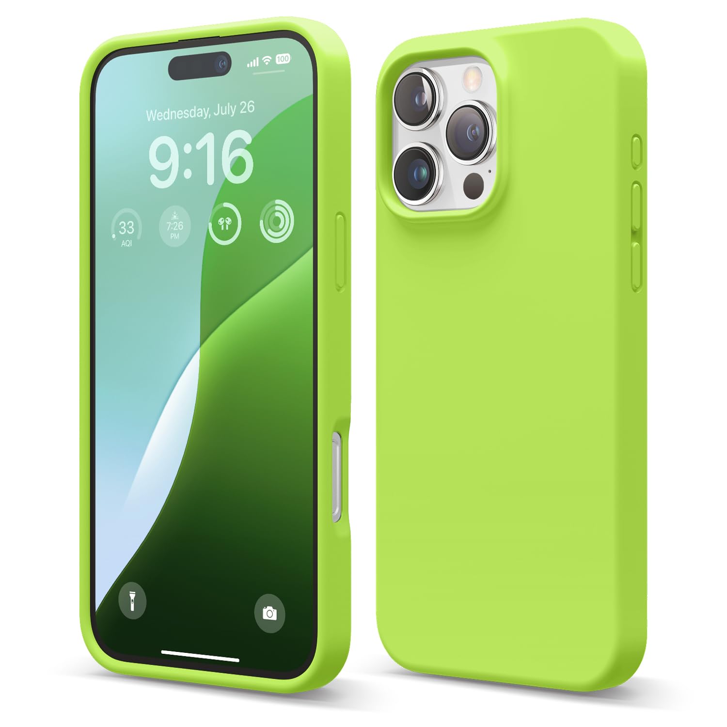 Capa De Telefone Elago Compatível Com Iphone 16 Pro Max Verde Limão