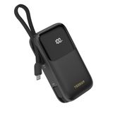 Carregador Portátil Tessan 10000mah Com Cabo Usb-c, Saída De 20w