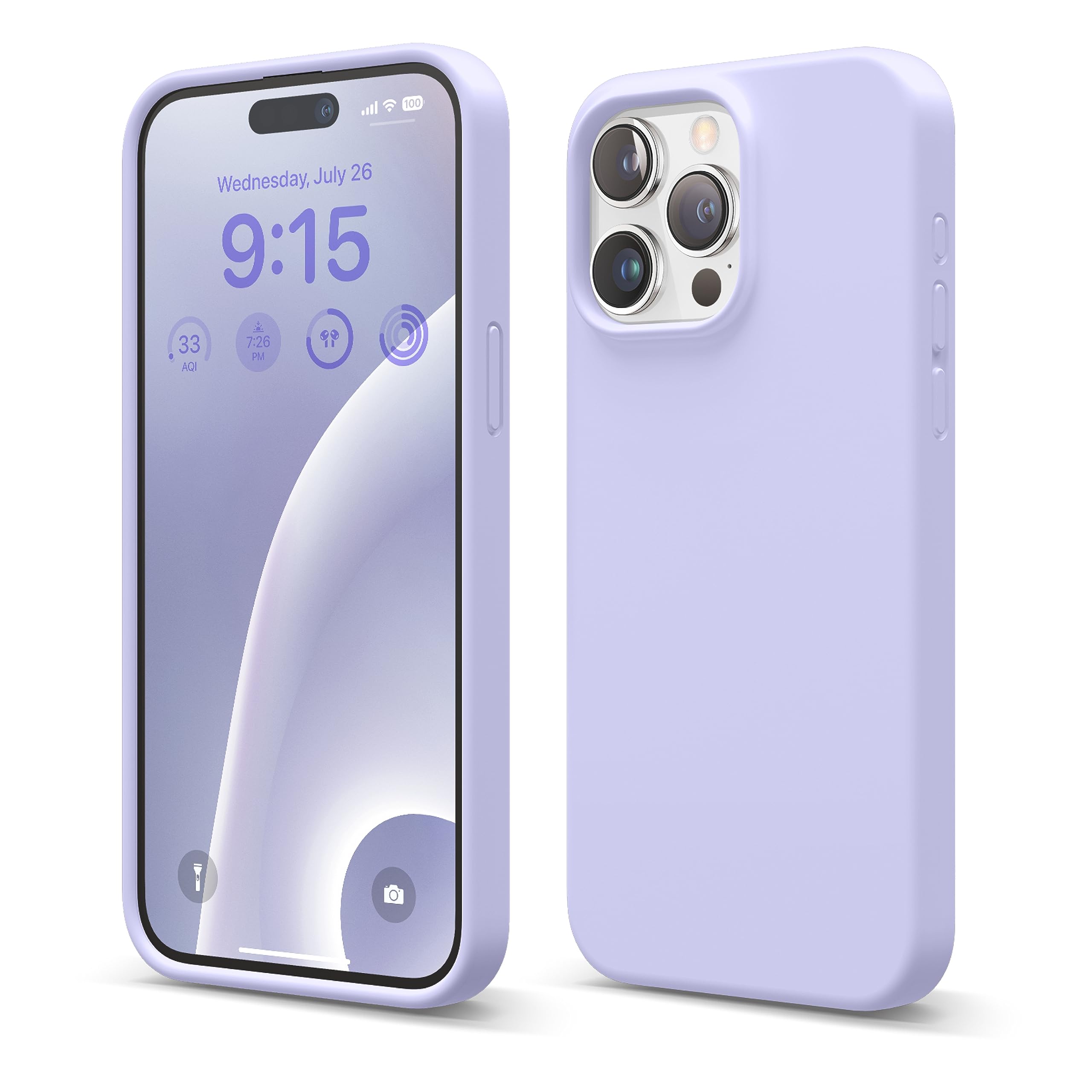 Capa Elago De Silicone Líquido Para Iphone 15 Pro Max Roxa