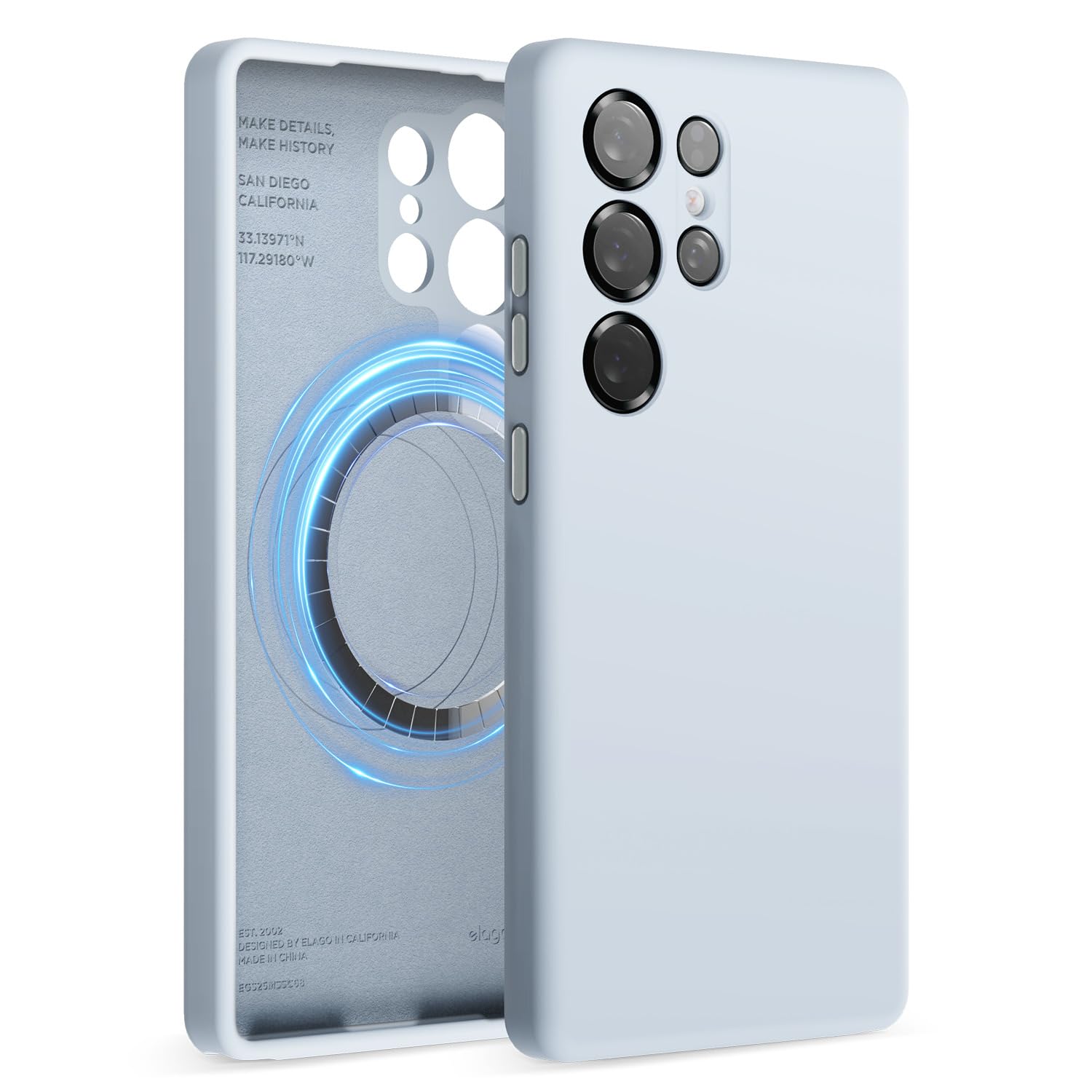 Capa Elago Compatível Com Samsung Galaxy S25 Ultra Light Blue