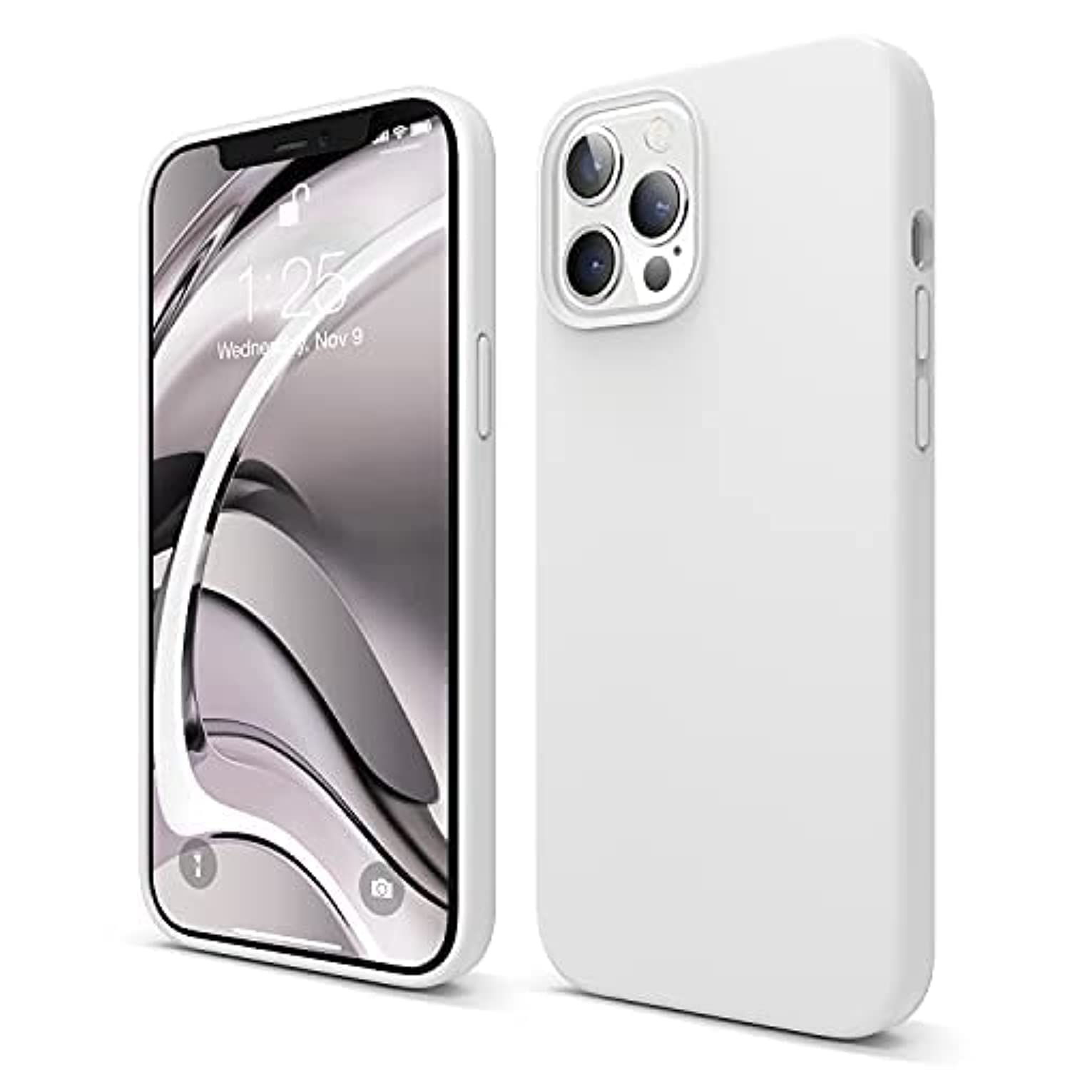 Capa Elago De Silicone Líquido Compatível Com Iphone 12 Pro Max Branca
