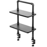 Prateleira De Mesa Vivo Clamp-on Premium Tubo Industrial De 40 Cm
