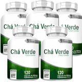 Cha Verde Kit Com 5 Potes Com Total De 600 Capsulas
