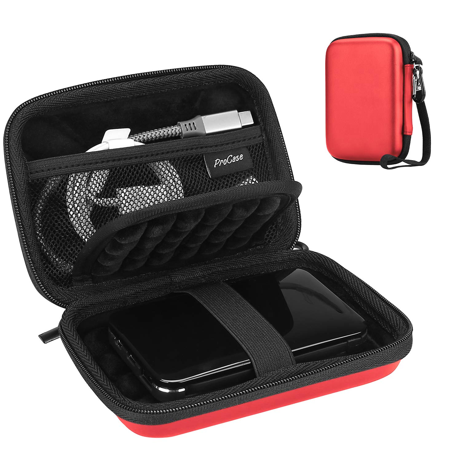 Estojo De Disco Rígido Procase Para Canvio Basics Wd Elements 1-4 Tb