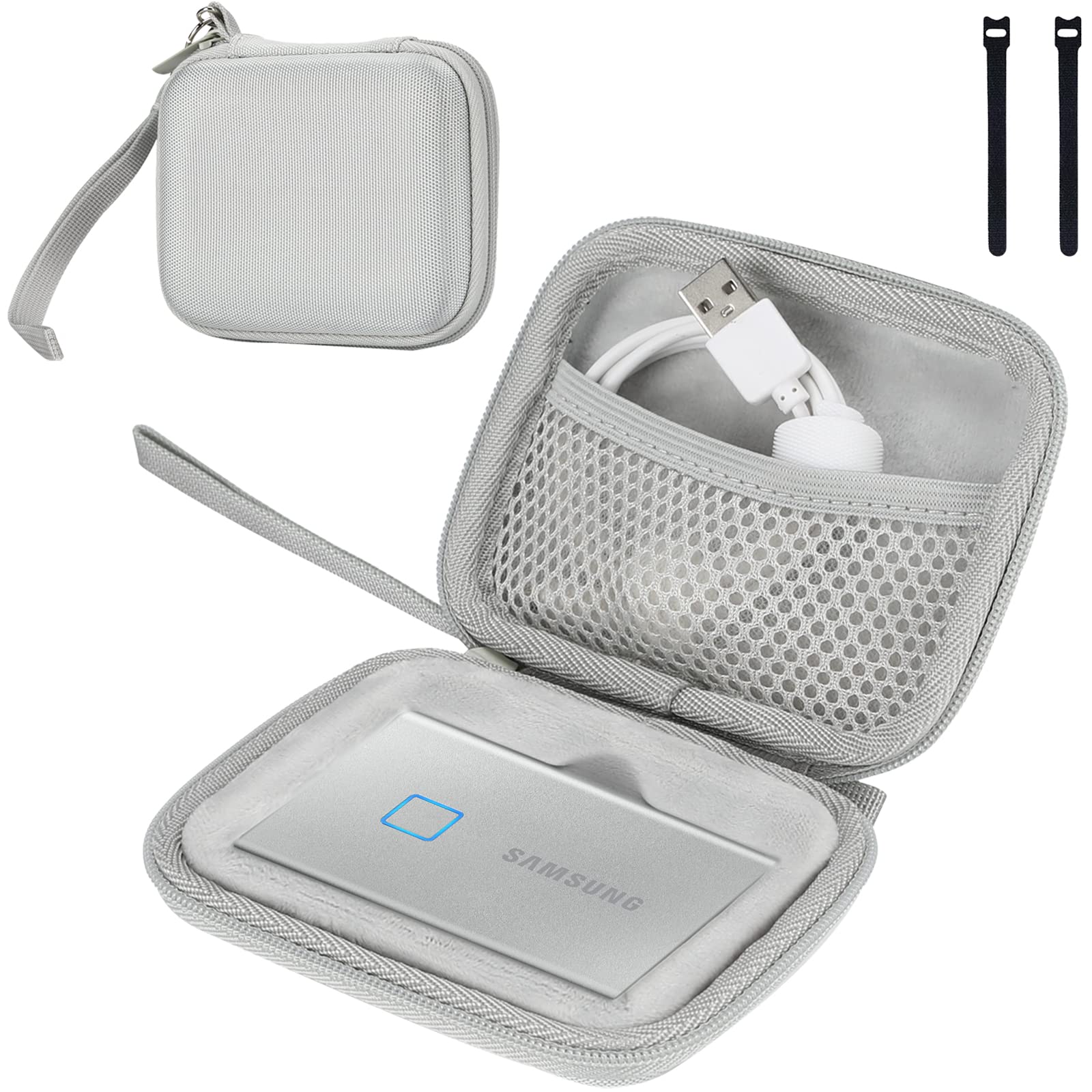 Estojo De Transporte Procase Para Samsung T7/t7 Touch Ssd Silver
