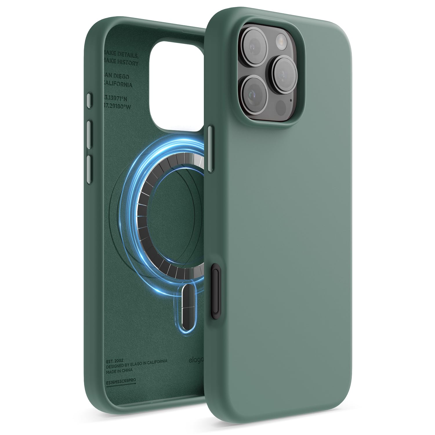 Capa Elago De Silicone Magnético Compatível Para Iphone 16 Pro Max