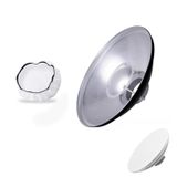 Refletor De Pratos De Beleza Godox 42 Cm Prateado Com Difusor Bowens M