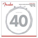 Cordas De Baixo Fender 7250 Em Aço Niquelado Redondo