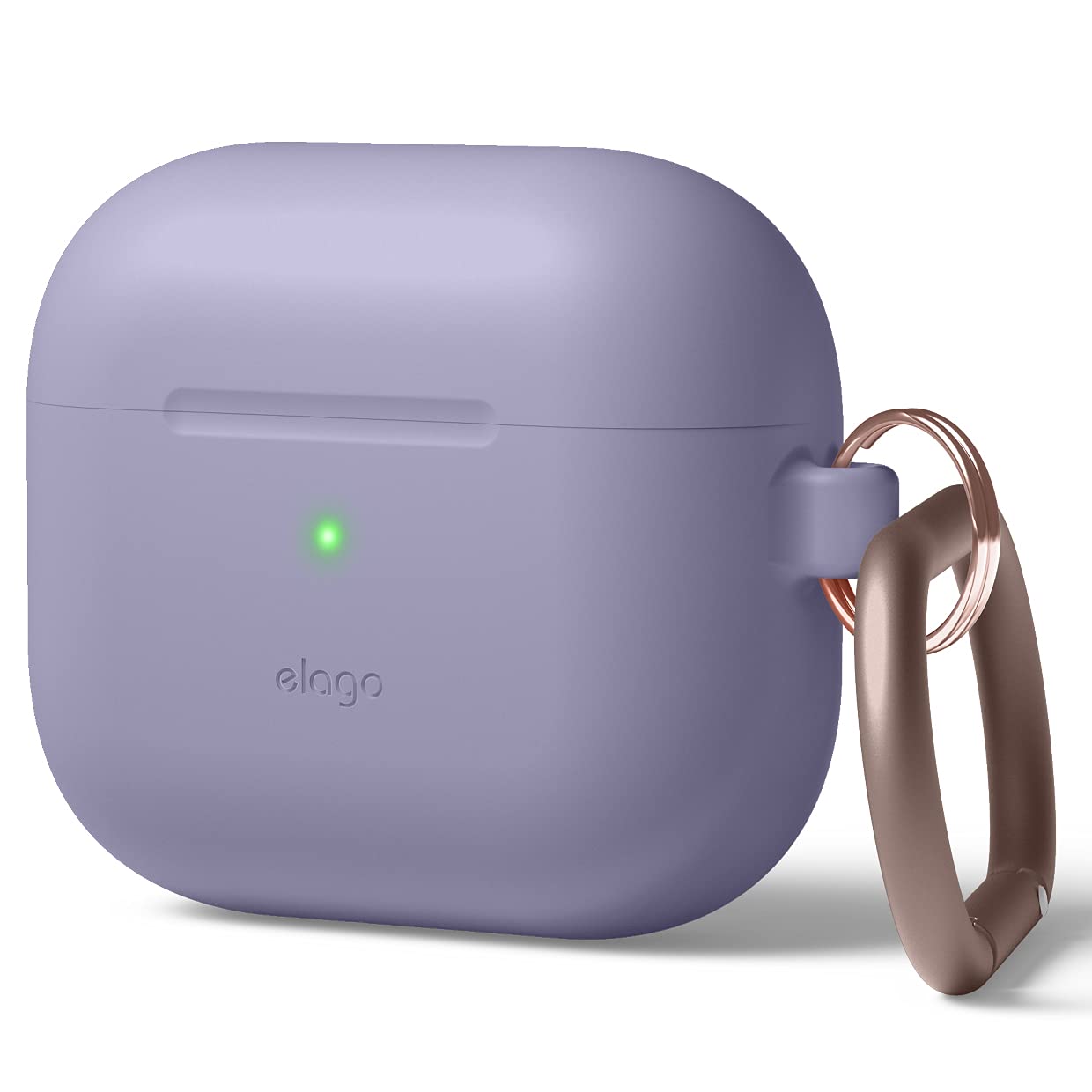Capa De Silicone Elago Compatível Com Airpods, 3ª Geração, Cinza Lavanda