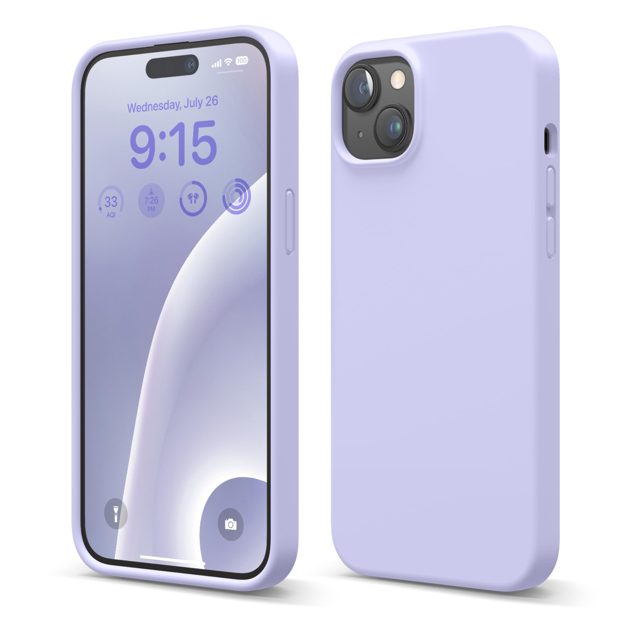 Capa Elago De Silicone Líquido Para Iphone 15 Plus Roxa