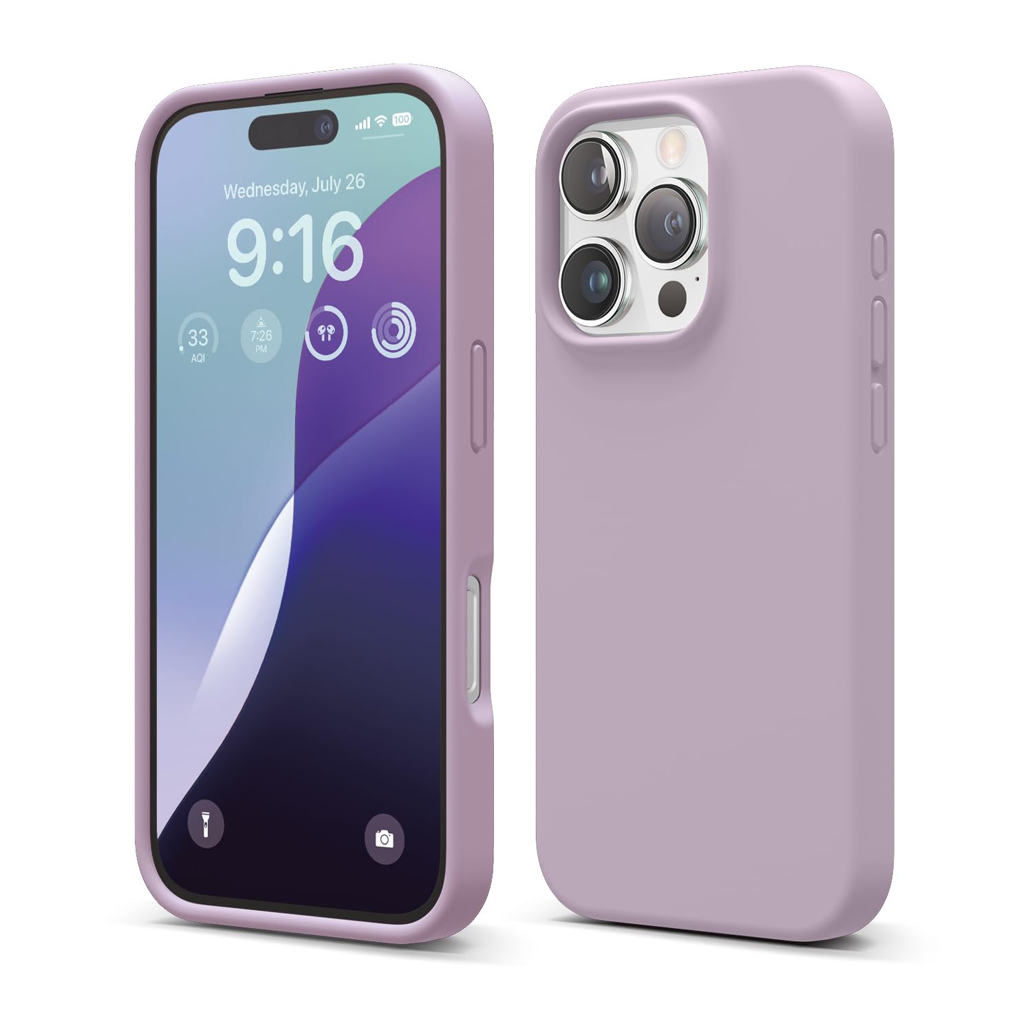 Capa Elago Compatível Com Iphone 16 Pro, Silicone Líquido, Roxo