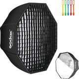 Refletor Softbox Godox Octógono De 80 Cm Com Grade Em Forma De Favo De Mel