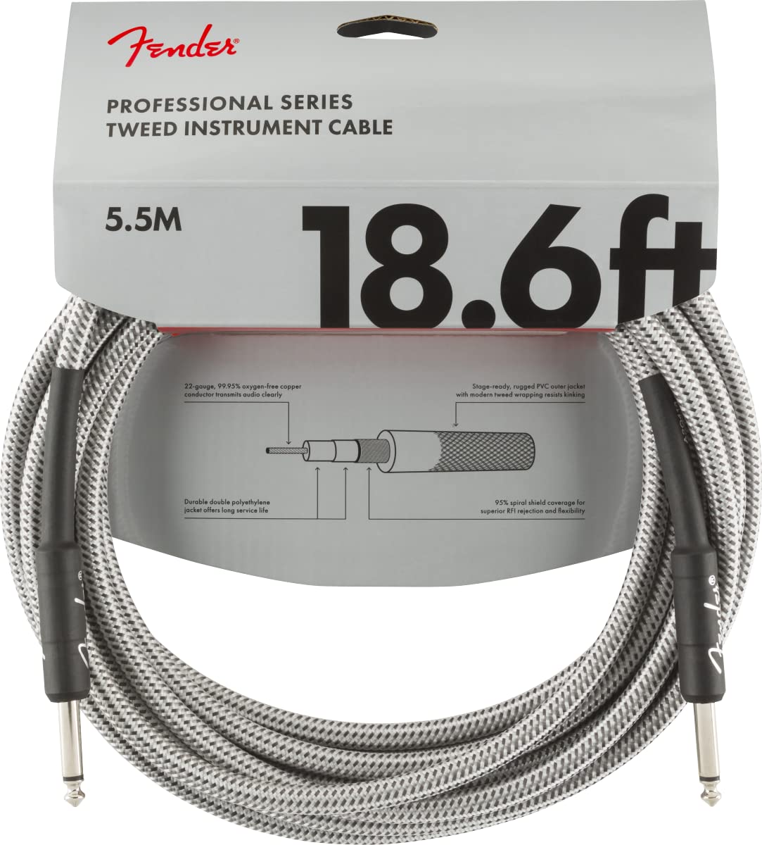 Cabo De Instrumento Fender Professional Series Tweed 5,6 M