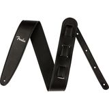 Pulseira De Guitarra Fender Vegan Leather 6,35 Cm Preta
