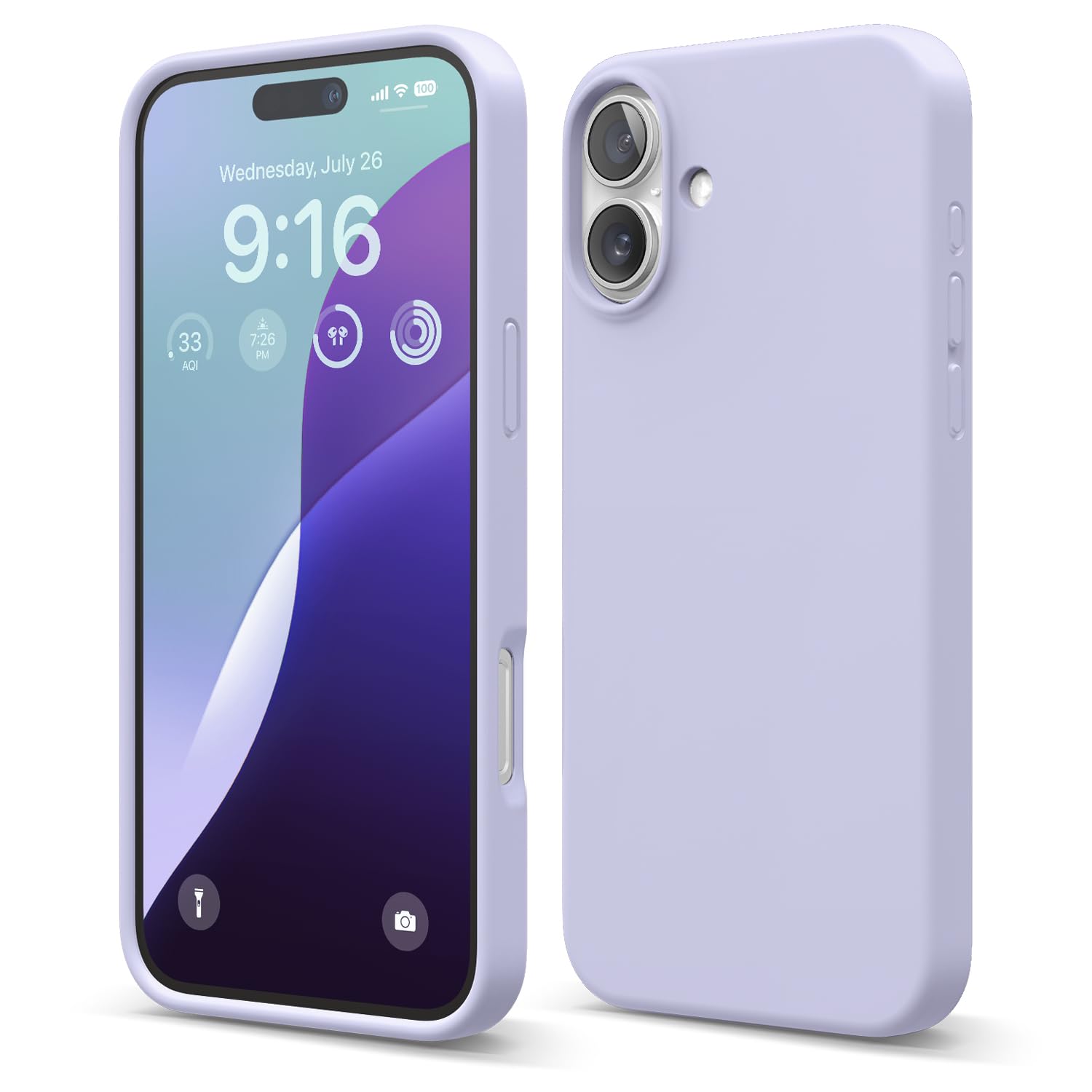 Capa De Telefone Elago Compatível Com Iphone 16 Plus Silicone Roxo