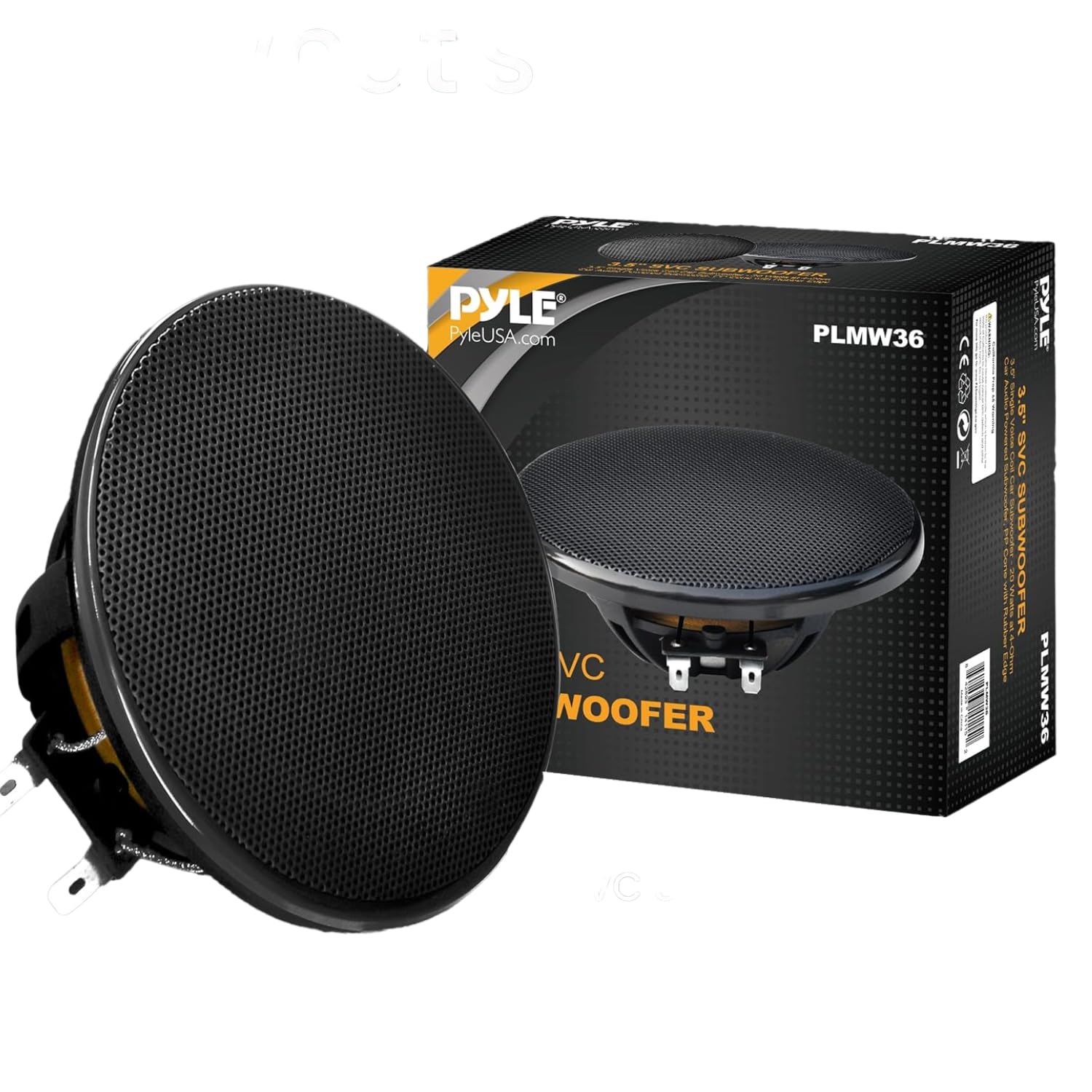 Subwoofer De Carro Pyle Plmw36 Bobina De Voz Única De 3,5 Polegadas 20 W 4 Ohms