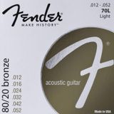 Cordas Para Guitarra Acústica Fender 70l 80/20 Bronze Ball End