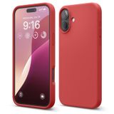 Capa De Telefone Elago Compatível Com Iphone 16 Plus Vermelha De Silicone
