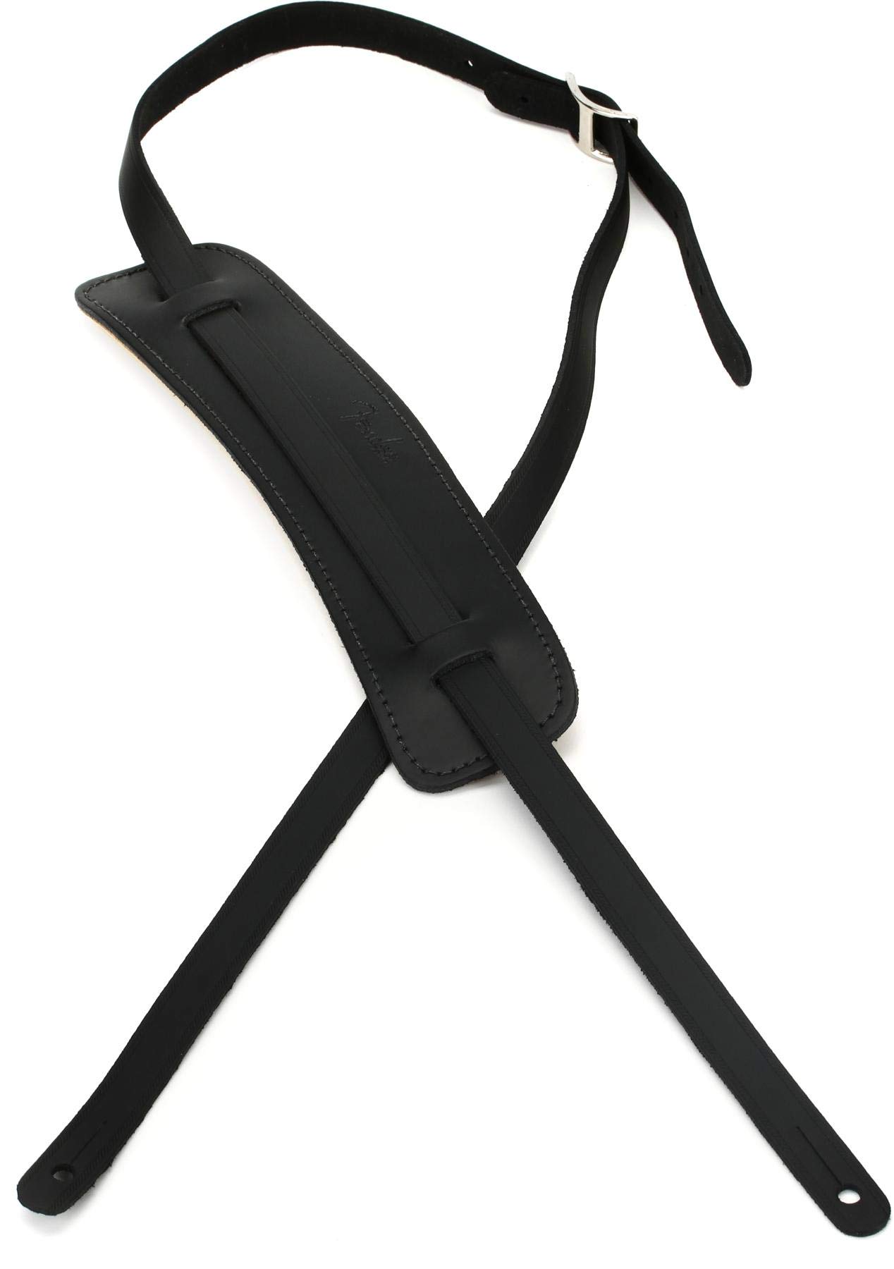 Correia De Guitarra Fender Super Deluxe Em Estilo Vintage De 5 Cm Preta