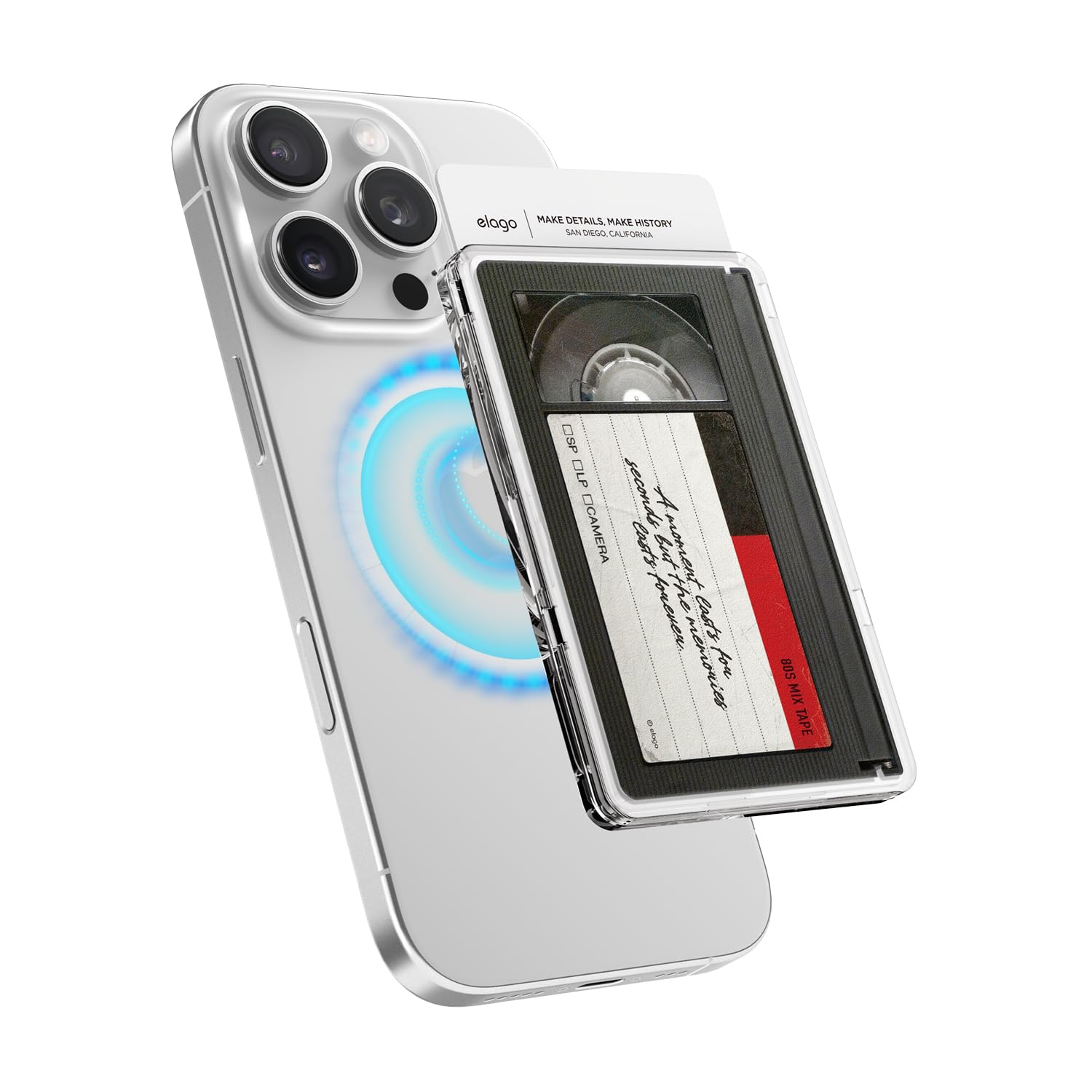 Suporte De Cartão Magnético Elago Clear Para Iphone 12/13/14/15/16