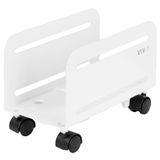 Carrinho De Cpu Vivo Cart-pc01w Em Aço Branco Para Pc De 12 A 21 Cm De Largura